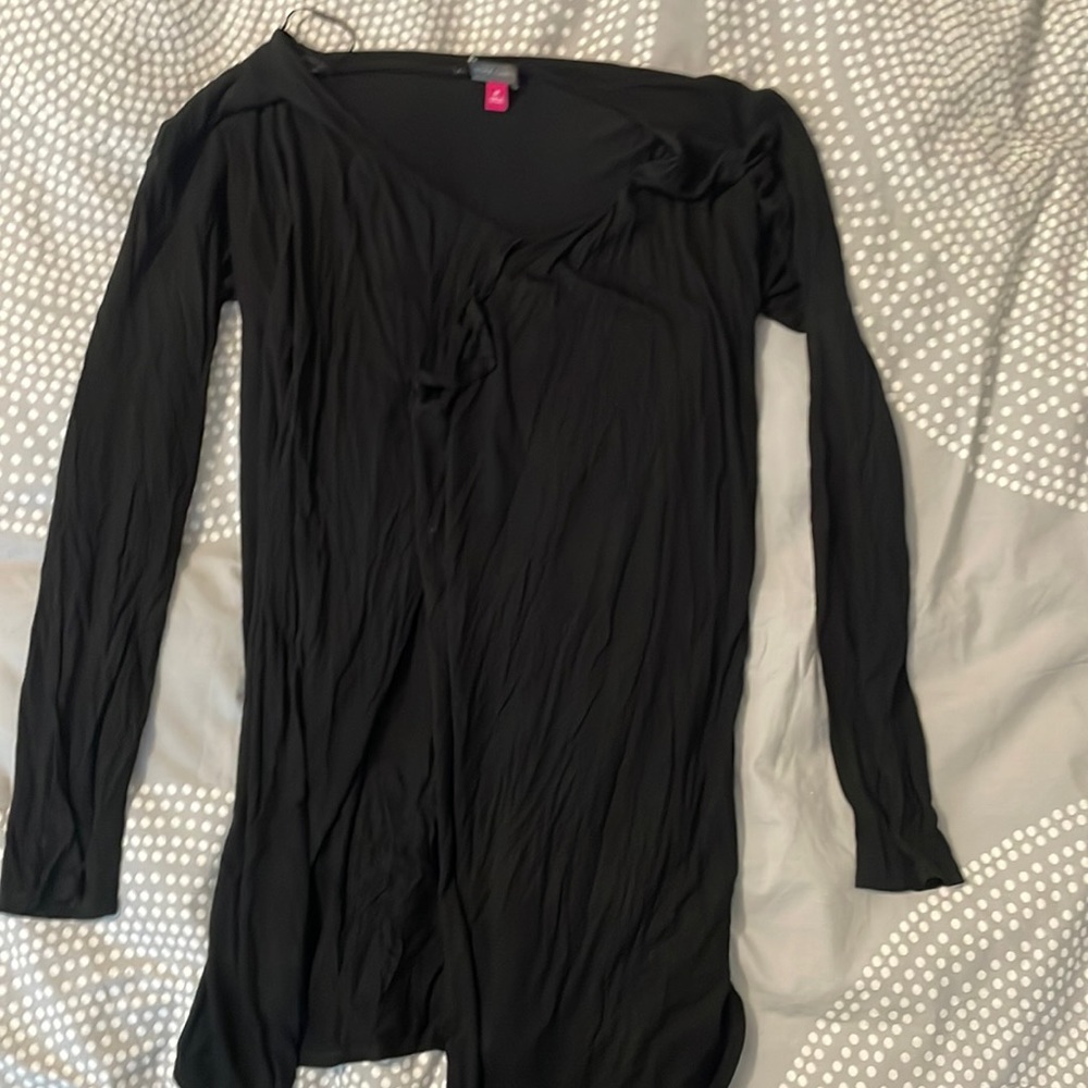 Stretchy drape front cardigan